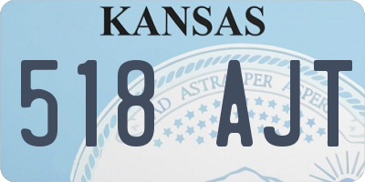KS license plate 518AJT