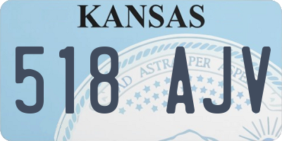 KS license plate 518AJV