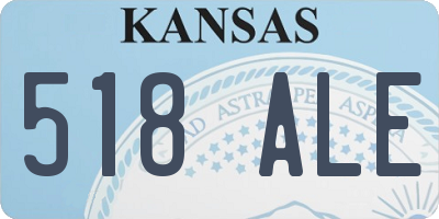 KS license plate 518ALE