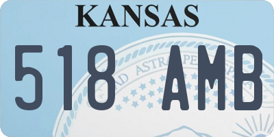 KS license plate 518AMB