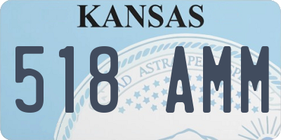 KS license plate 518AMM
