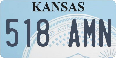 KS license plate 518AMN