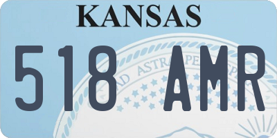 KS license plate 518AMR