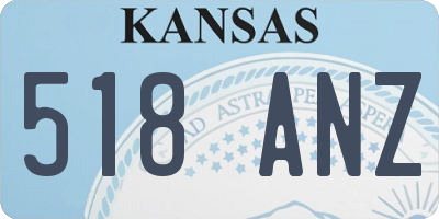 KS license plate 518ANZ