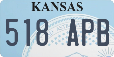 KS license plate 518APB