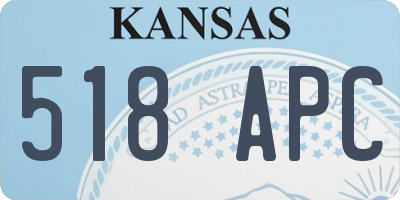 KS license plate 518APC
