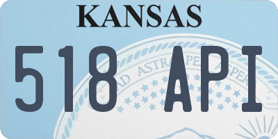 KS license plate 518API
