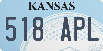 KS license plate 518APL