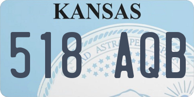 KS license plate 518AQB