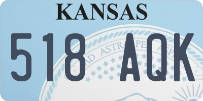 KS license plate 518AQK