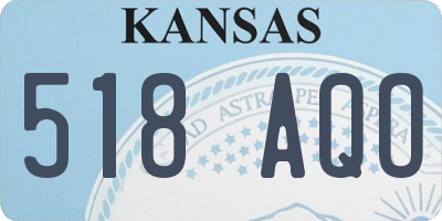 KS license plate 518AQO