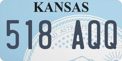 KS license plate 518AQQ