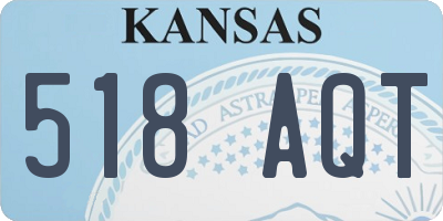 KS license plate 518AQT