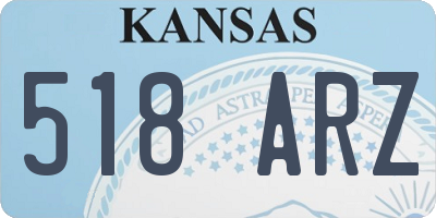 KS license plate 518ARZ