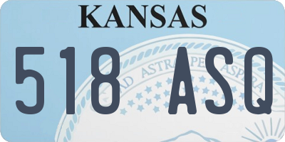 KS license plate 518ASQ