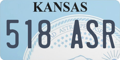 KS license plate 518ASR