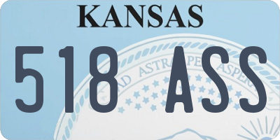 KS license plate 518ASS