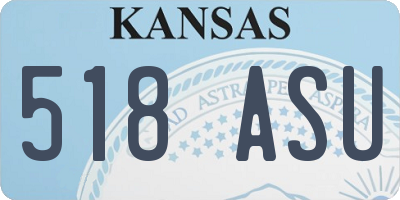 KS license plate 518ASU