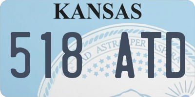 KS license plate 518ATD
