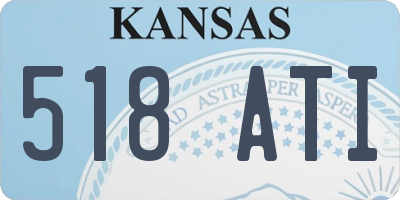 KS license plate 518ATI