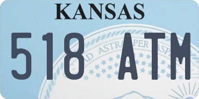 KS license plate 518ATM