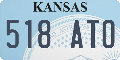 KS license plate 518ATO