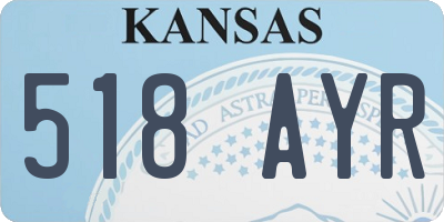KS license plate 518AYR