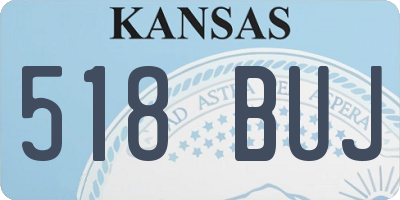 KS license plate 518BUJ