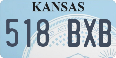 KS license plate 518BXB