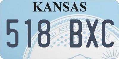 KS license plate 518BXC