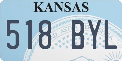 KS license plate 518BYL
