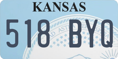 KS license plate 518BYQ