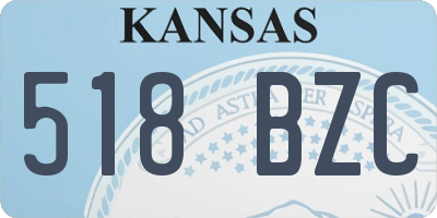 KS license plate 518BZC
