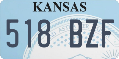 KS license plate 518BZF