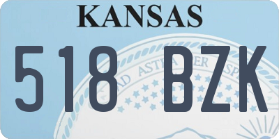 KS license plate 518BZK
