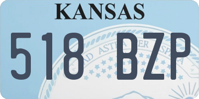 KS license plate 518BZP