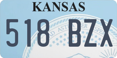 KS license plate 518BZX