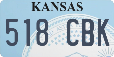 KS license plate 518CBK