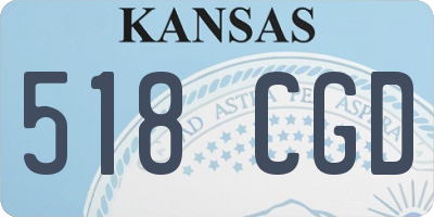 KS license plate 518CGD