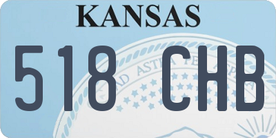 KS license plate 518CHB