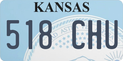 KS license plate 518CHU