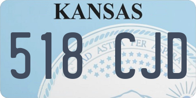 KS license plate 518CJD