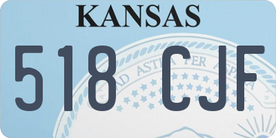 KS license plate 518CJF