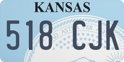 KS license plate 518CJK