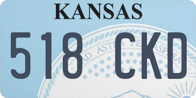 KS license plate 518CKD