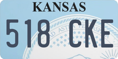 KS license plate 518CKE