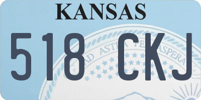 KS license plate 518CKJ