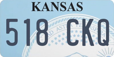 KS license plate 518CKQ