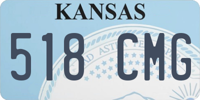 KS license plate 518CMG