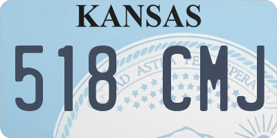 KS license plate 518CMJ